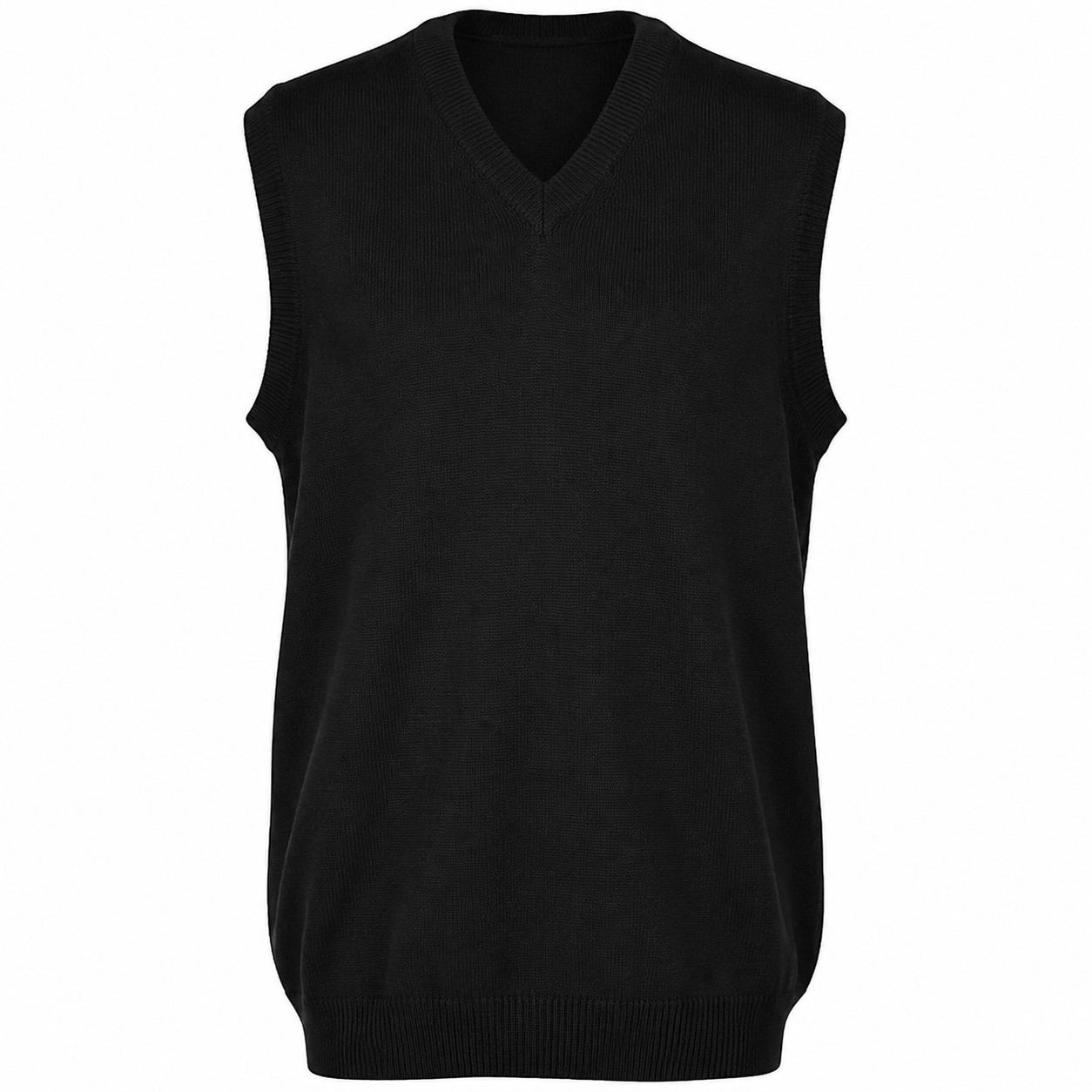 Men's Acrylic V-Neck Sweater Vest — view 2