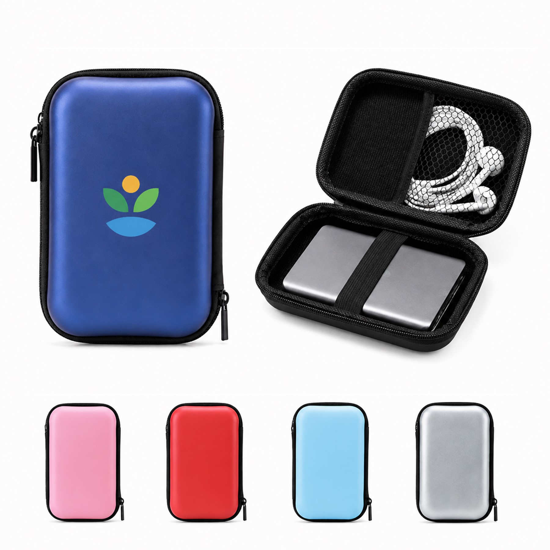 EVA Cable Storage Case With Mesh Pocket