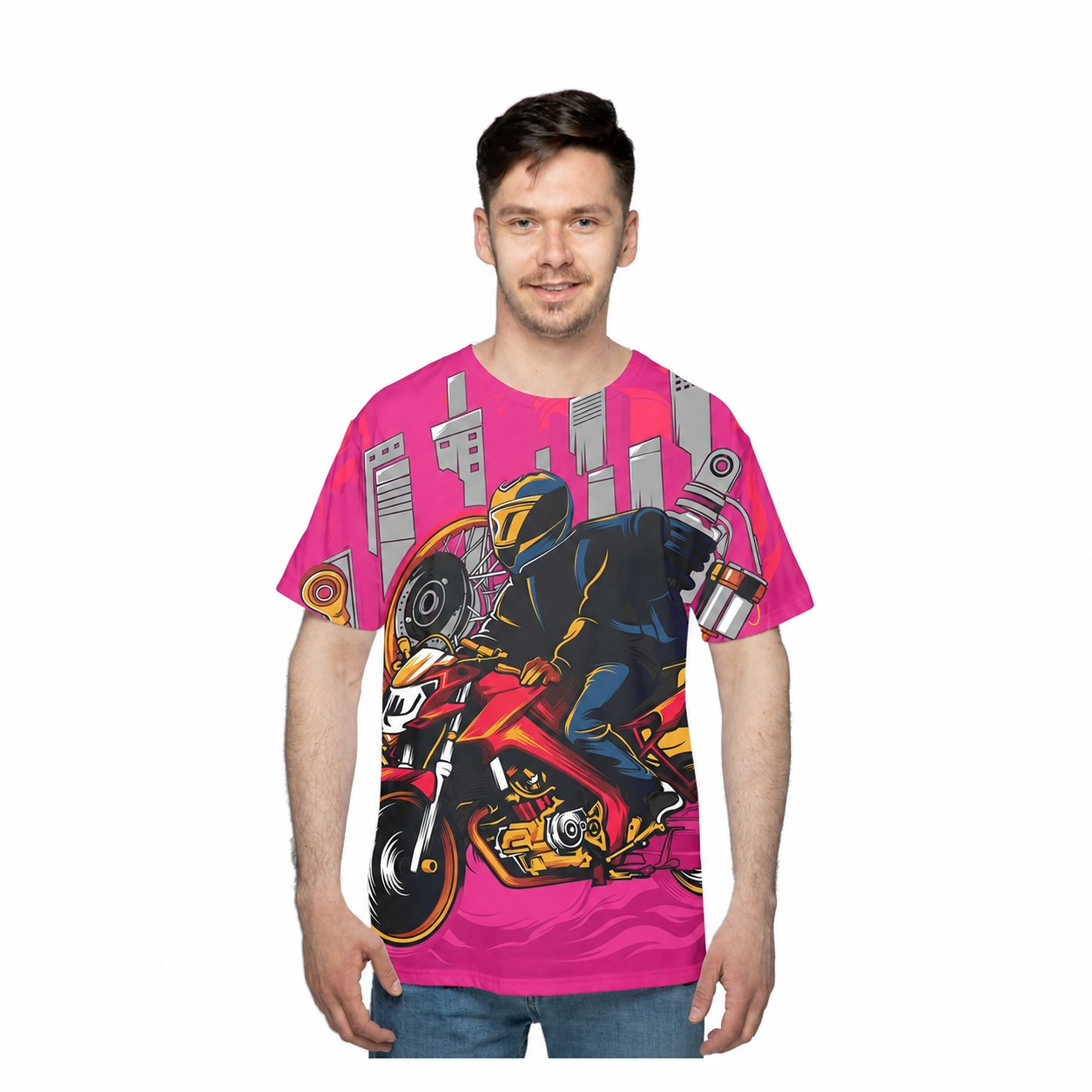 Short Sleeve Fit T-Shirt — Pink
