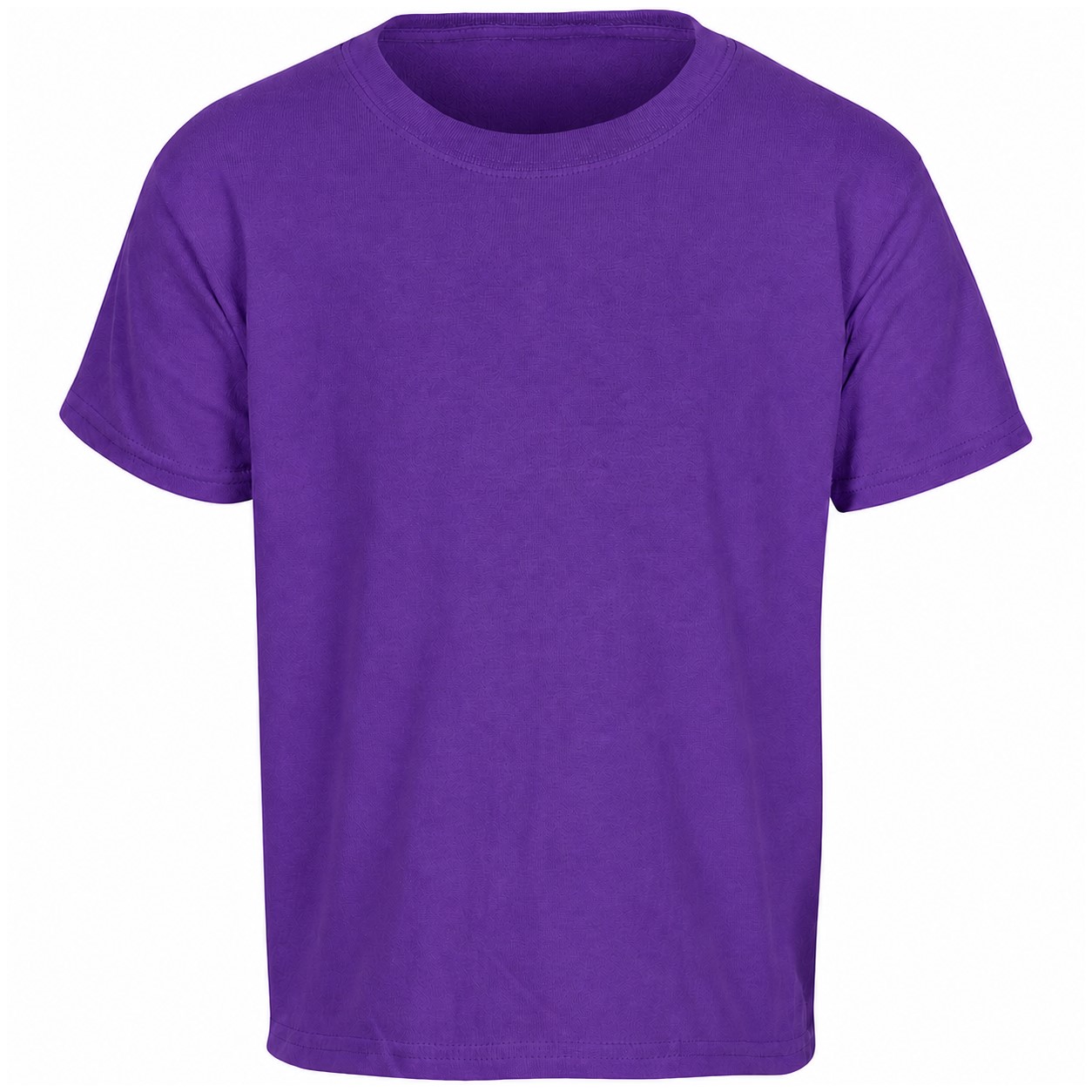 Youth Cotton Short Sleeve Shirt — Purple