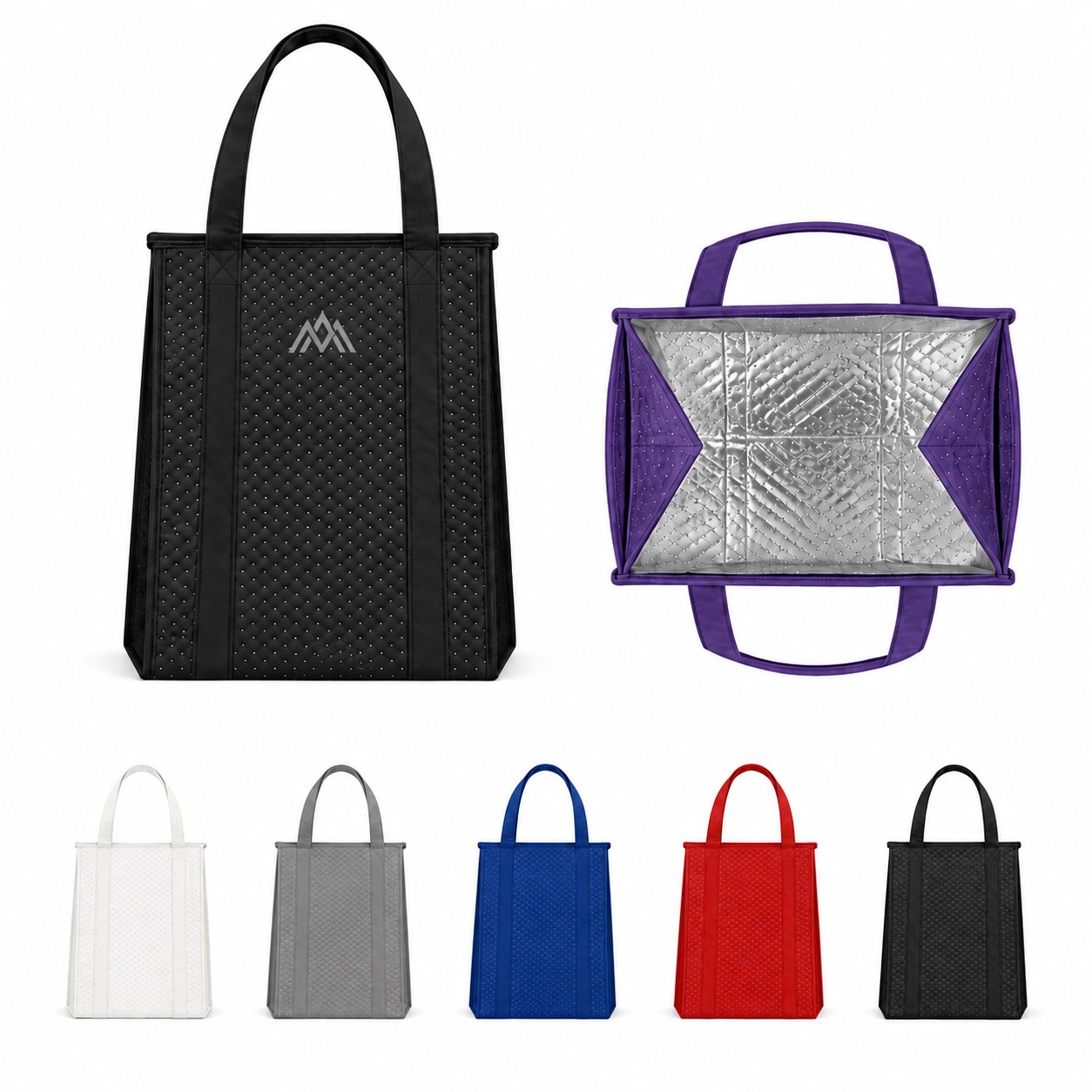 Zippered Non-Woven Insulated Grocery Tote