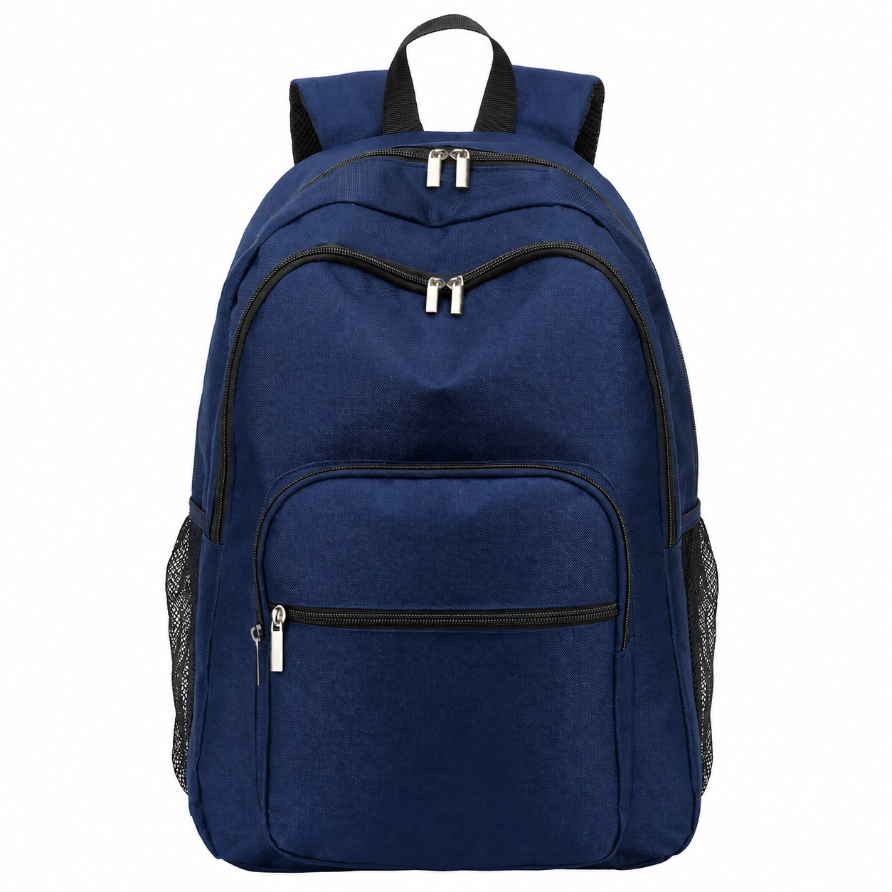 600D Polyester Laptop Backpack — Navy Blue