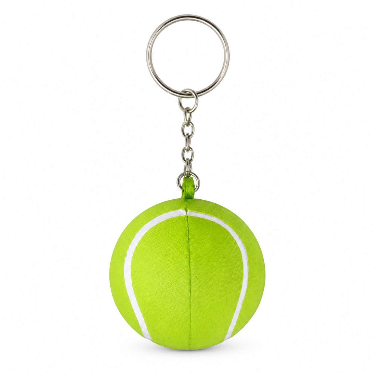 Soft Polyester Foam Tennis Ball Keychain — view 2