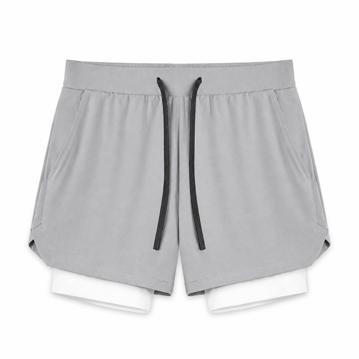 Men's Polyester Drawstring Training Shorts — view 2