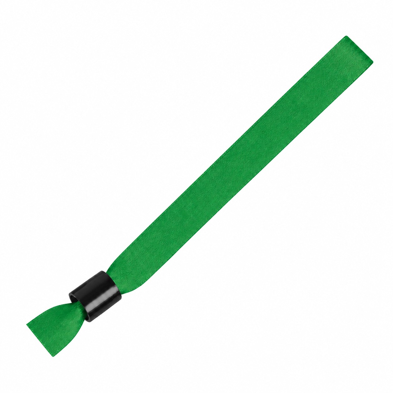 Polyester Locking Event Wristband — Green