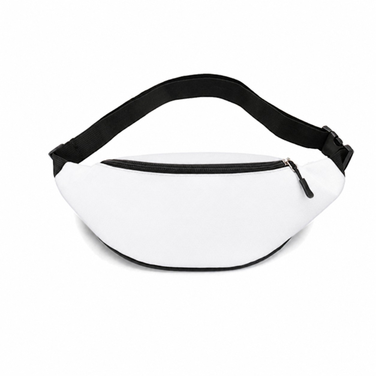 Adjustable Canvas Waist Bag — White