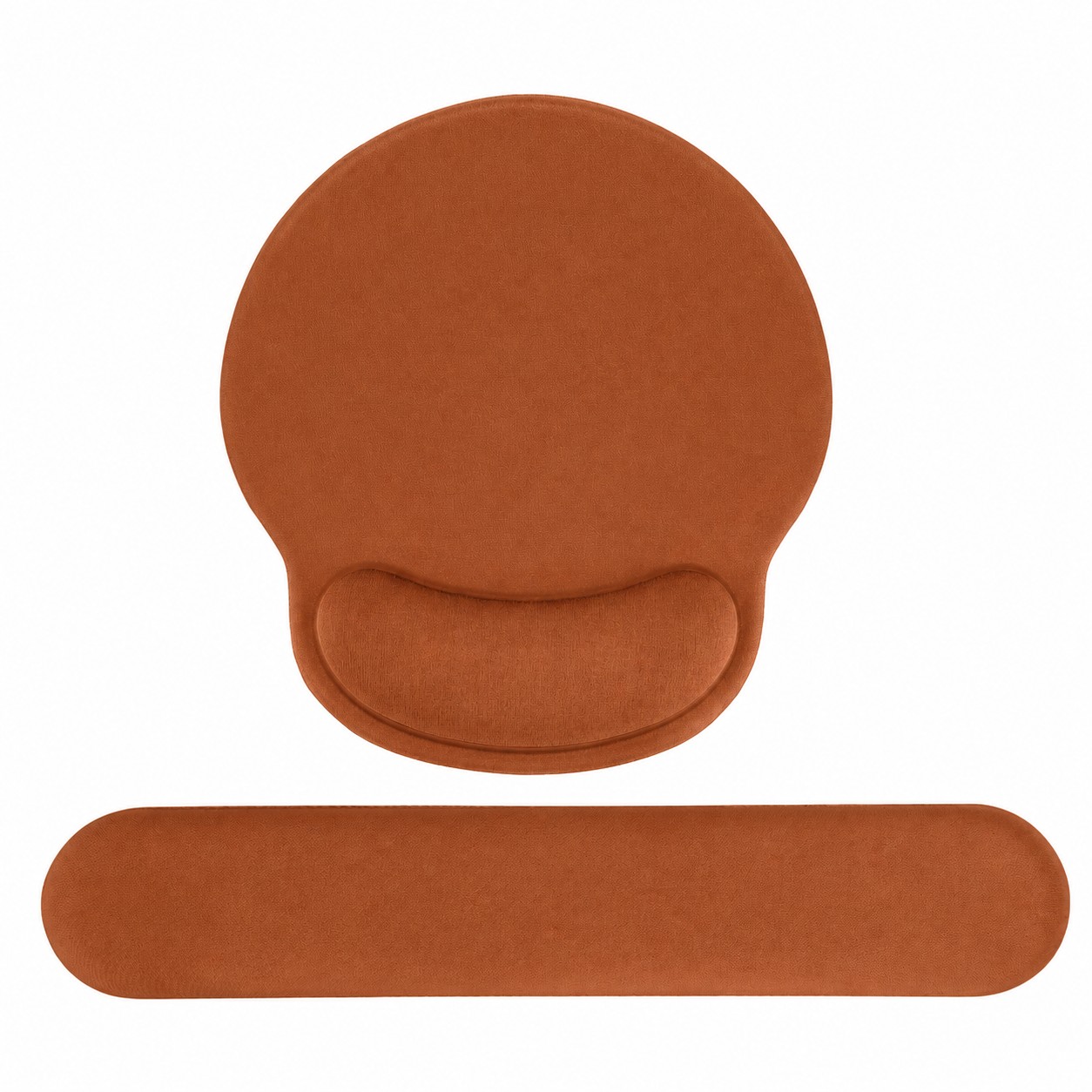 Ergonomic Mouse Pad Wrist Rest Set — Copper Brown