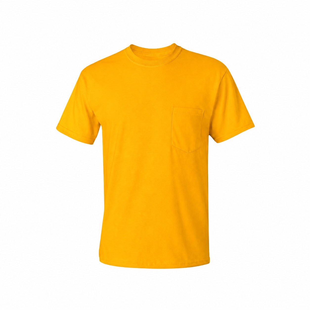 Cotton Pocket Shirt — Gold