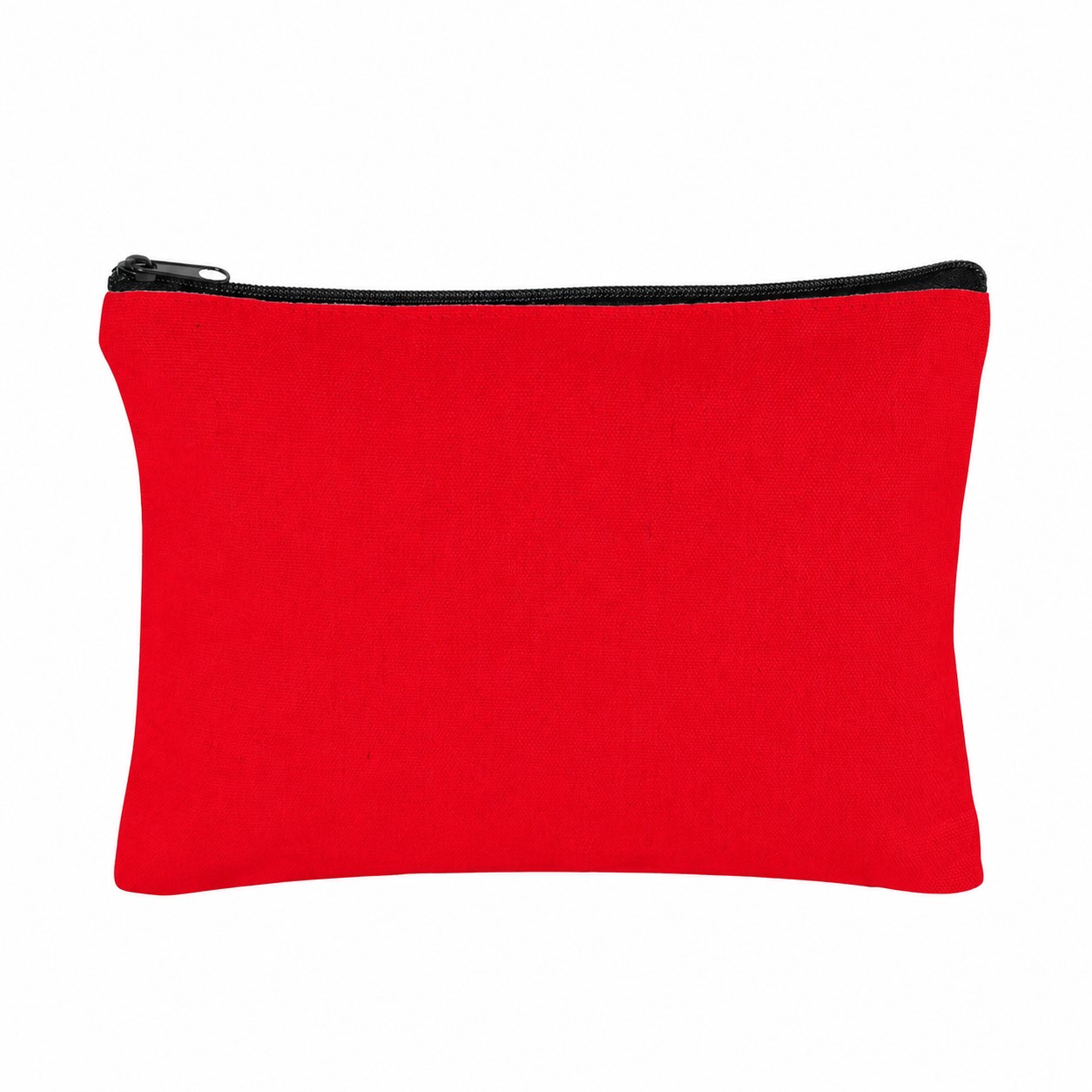 Canvas 11" Makeup Bag — Red