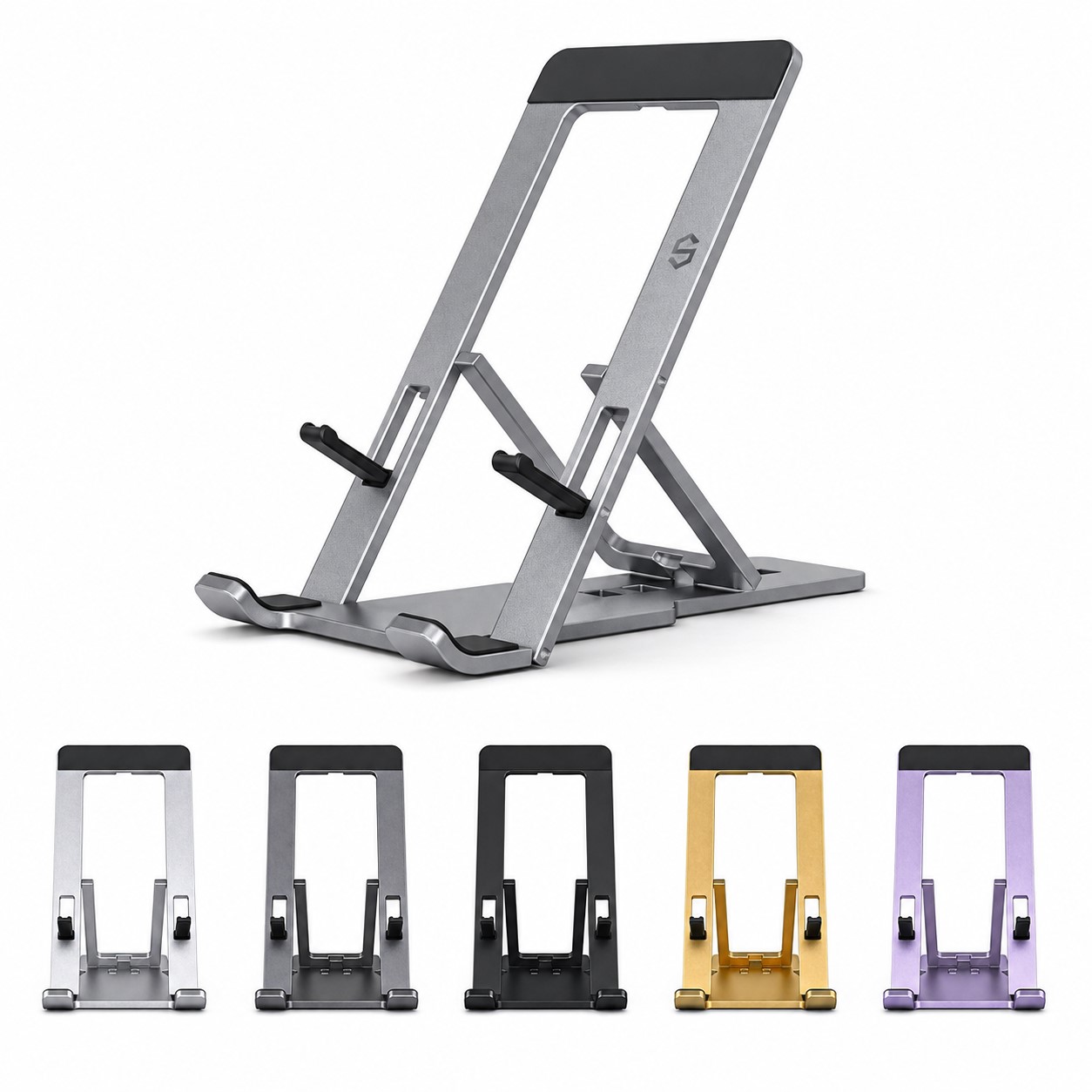 Five Position Aluminum Phone And Tablet Stand