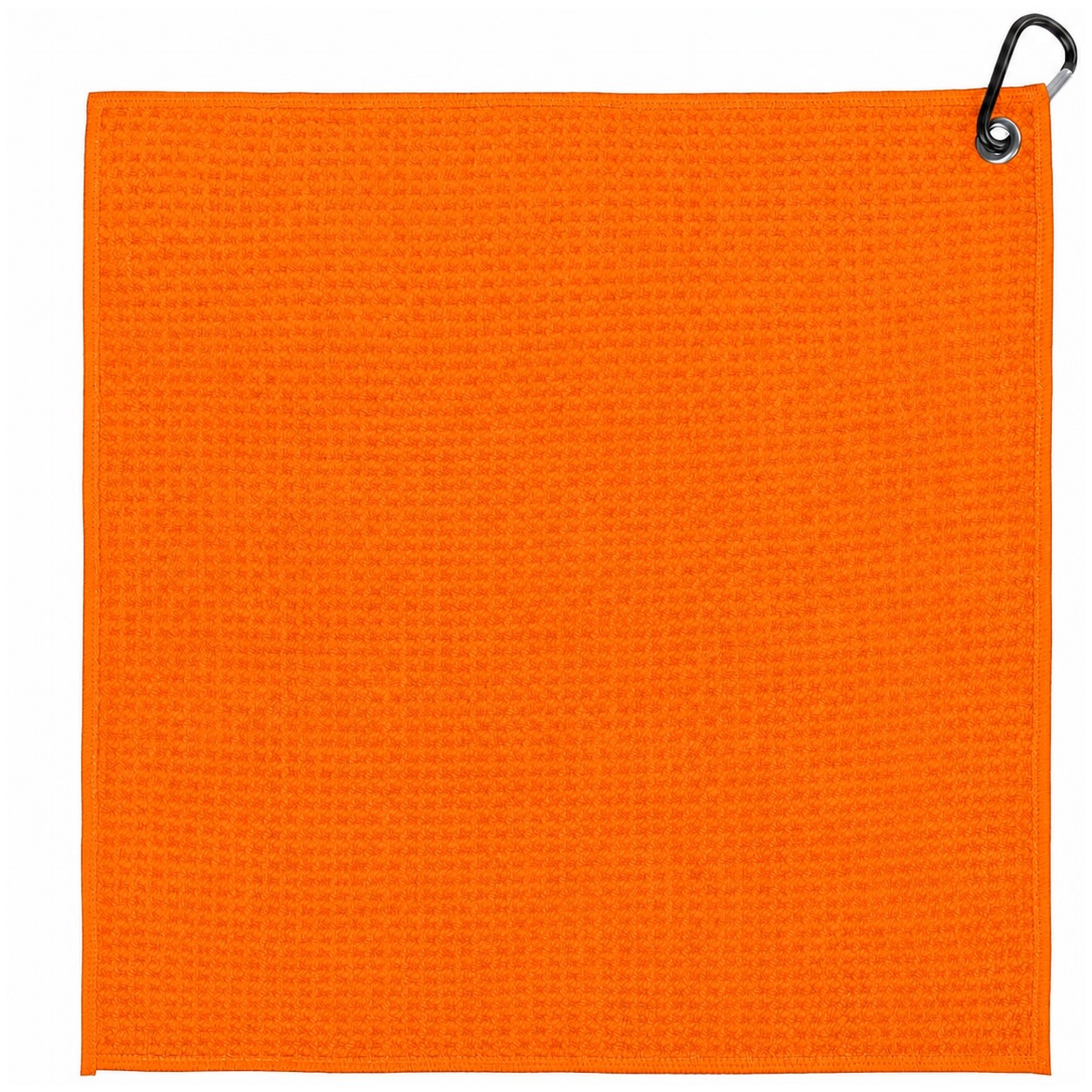 Waffle Polyester Golf Towel — Orange