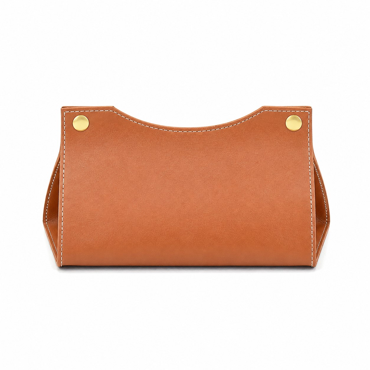 Buttoned PU Tissue Box Cover — view 2