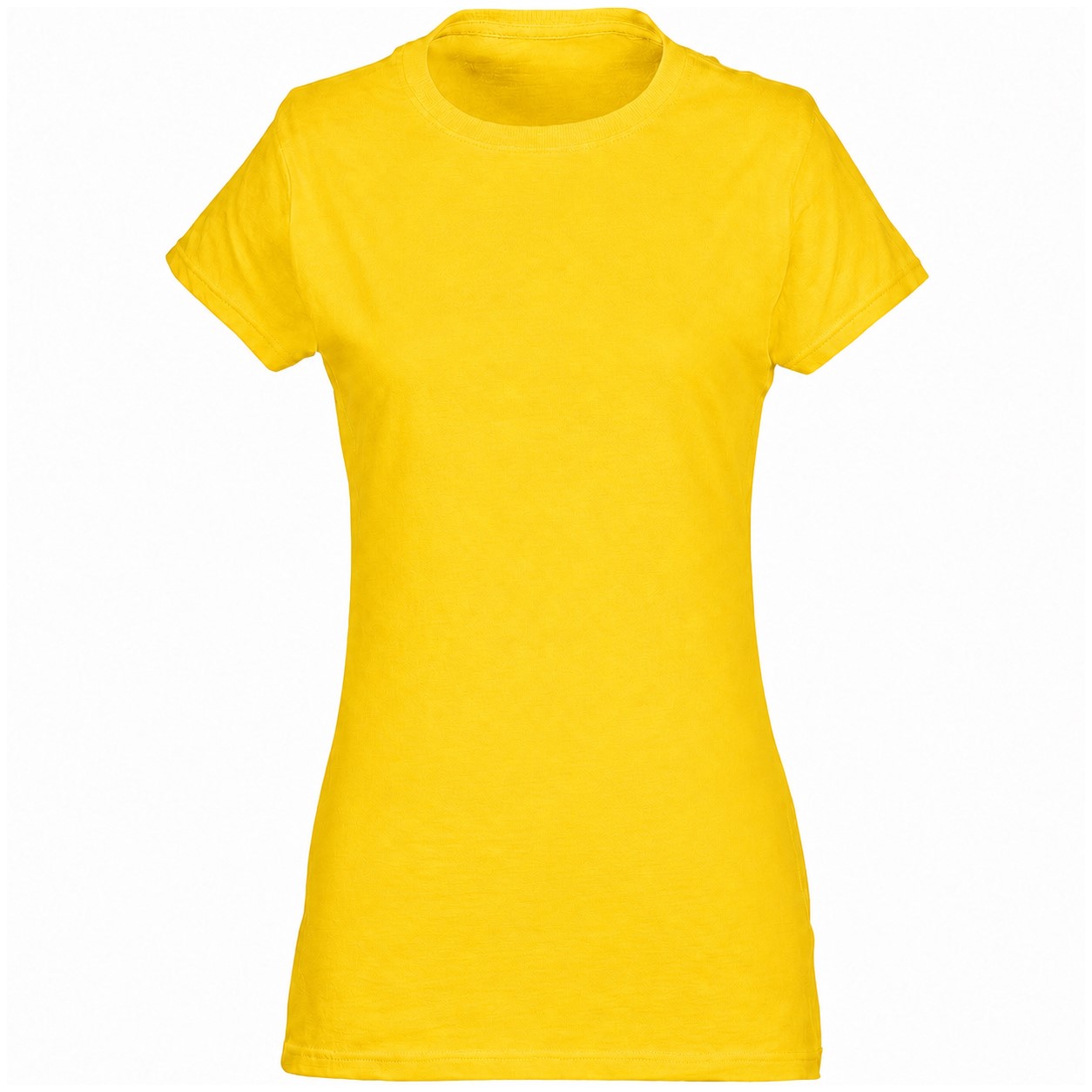 Ladies' Ringspun Cotton T-Shirt — Yellow