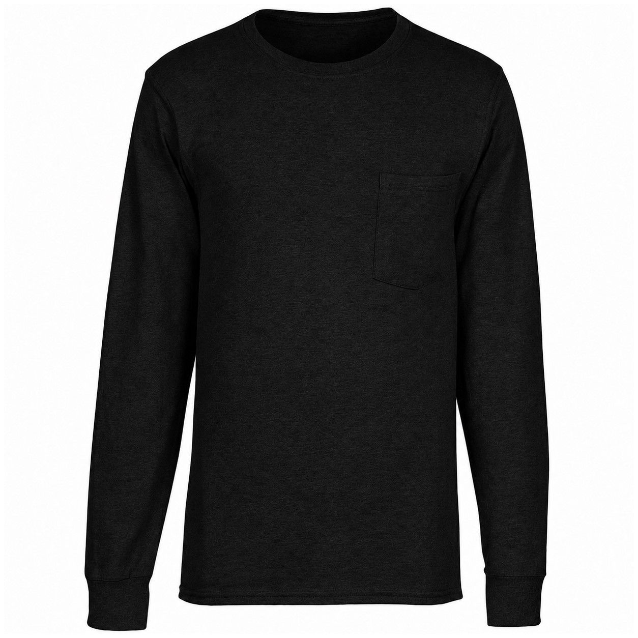 Workwear Pocket Long Sleeve Tee — Black
