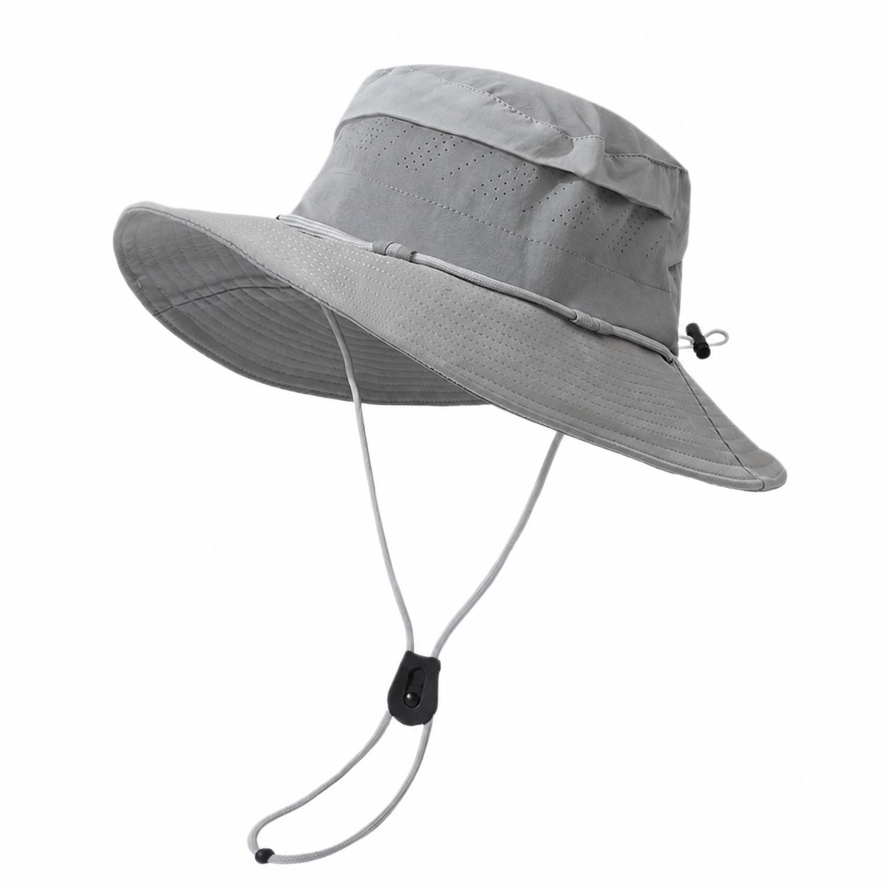 Polyester Vented Boonie Shade Hat — Gray