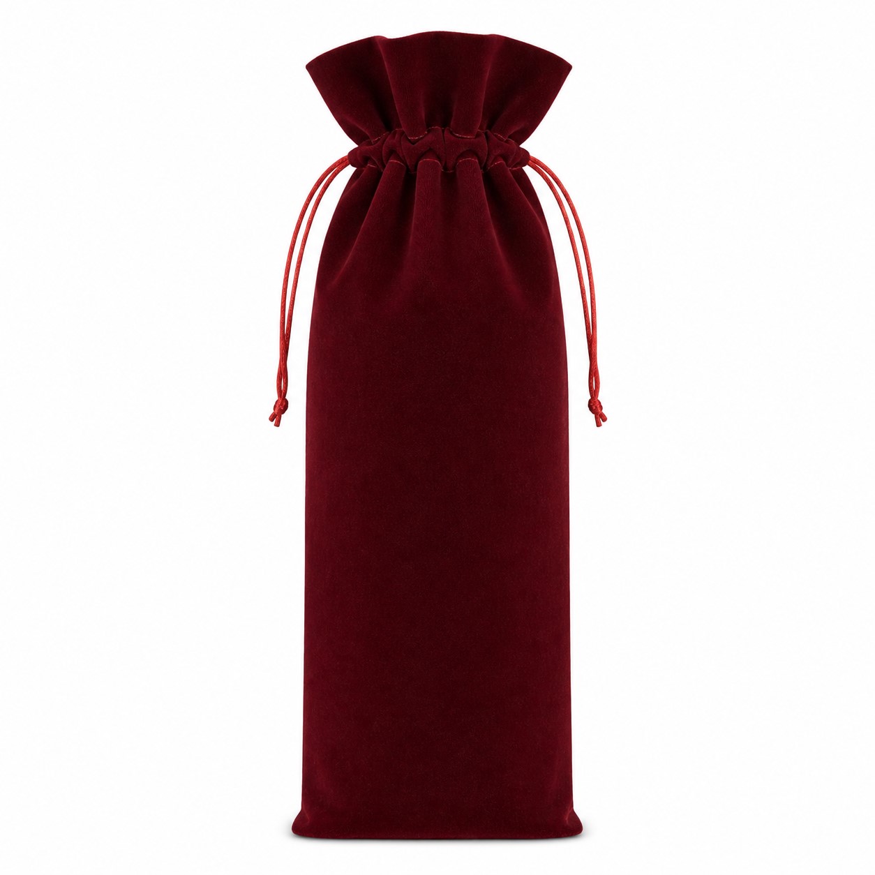 Velvet Drawstring Wine Bottle Bag — view 2