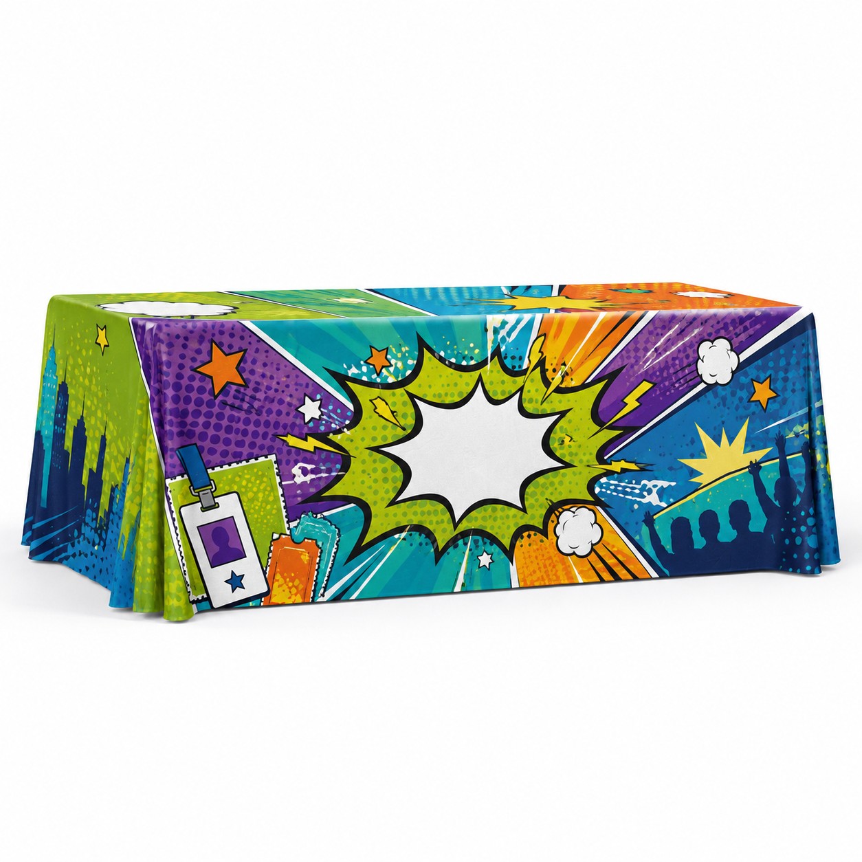 Four Side 8' Polyester Table Throw