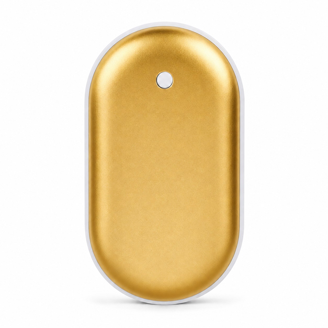 Rounded Rechargeable Hand Warmer — Gold