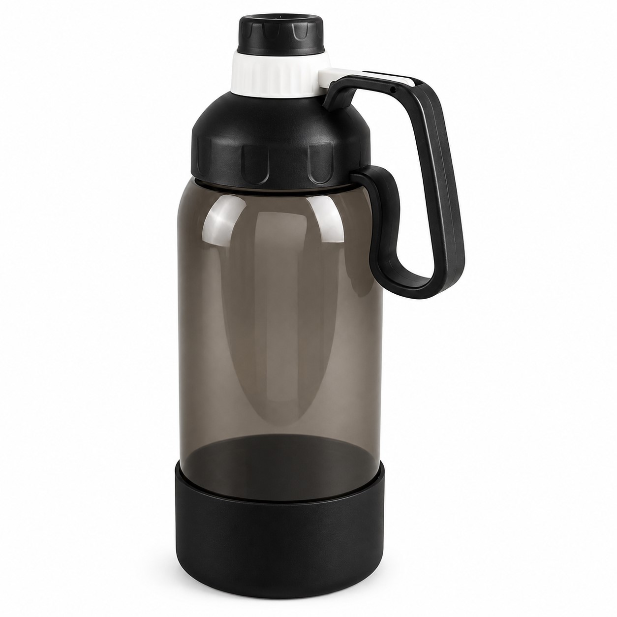 Handled Pet Water Bottle With Bowl — view 2