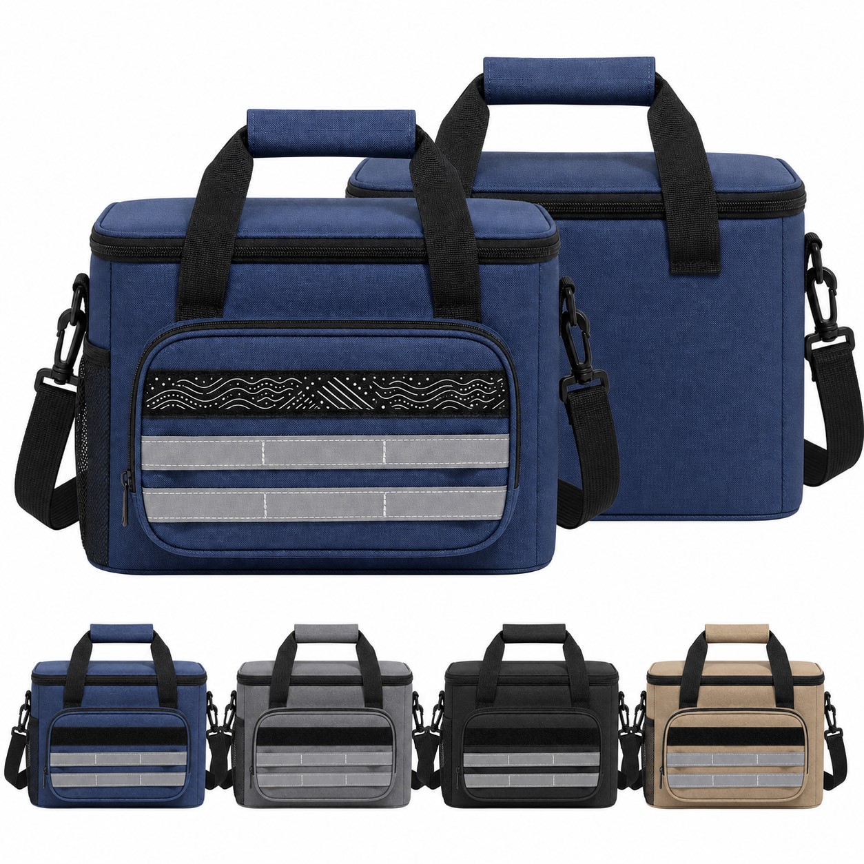 Waterproof Polyester Lunch Bag With Front Pocket