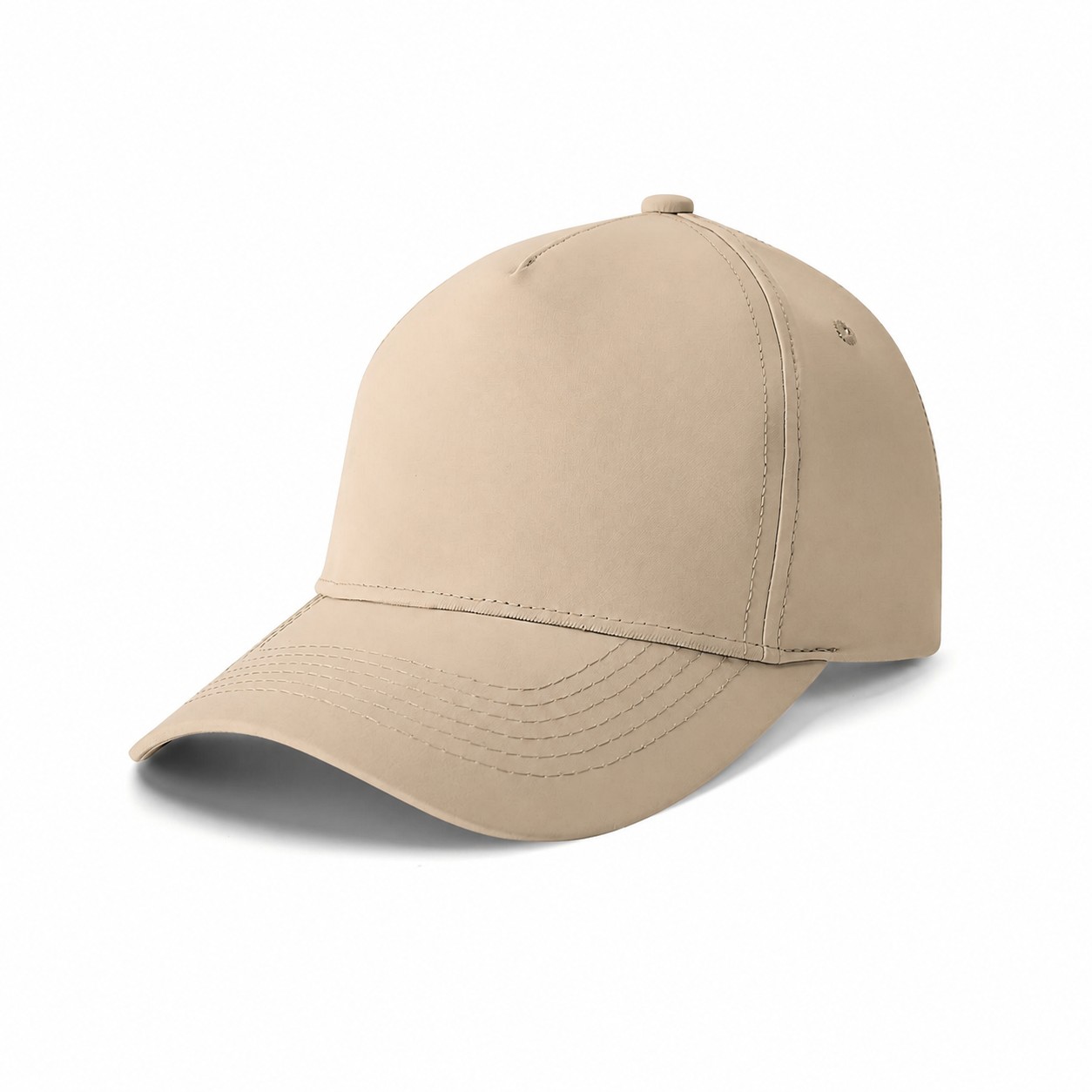 Moisture-Wicking Sweatband Cap — Khaki Beige