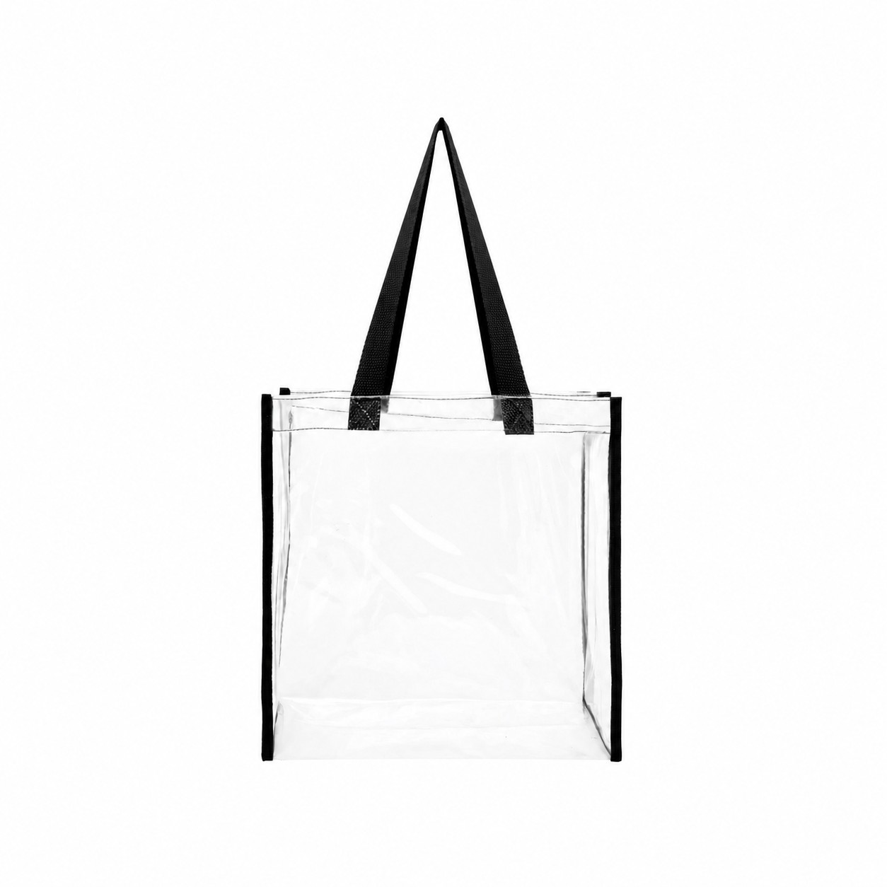 Clear PVC Tote Bag — White
