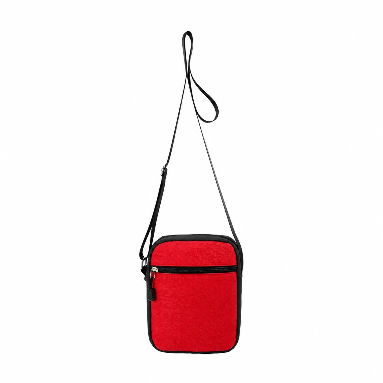 600D Polyester Crossbody Sling Bag — Red