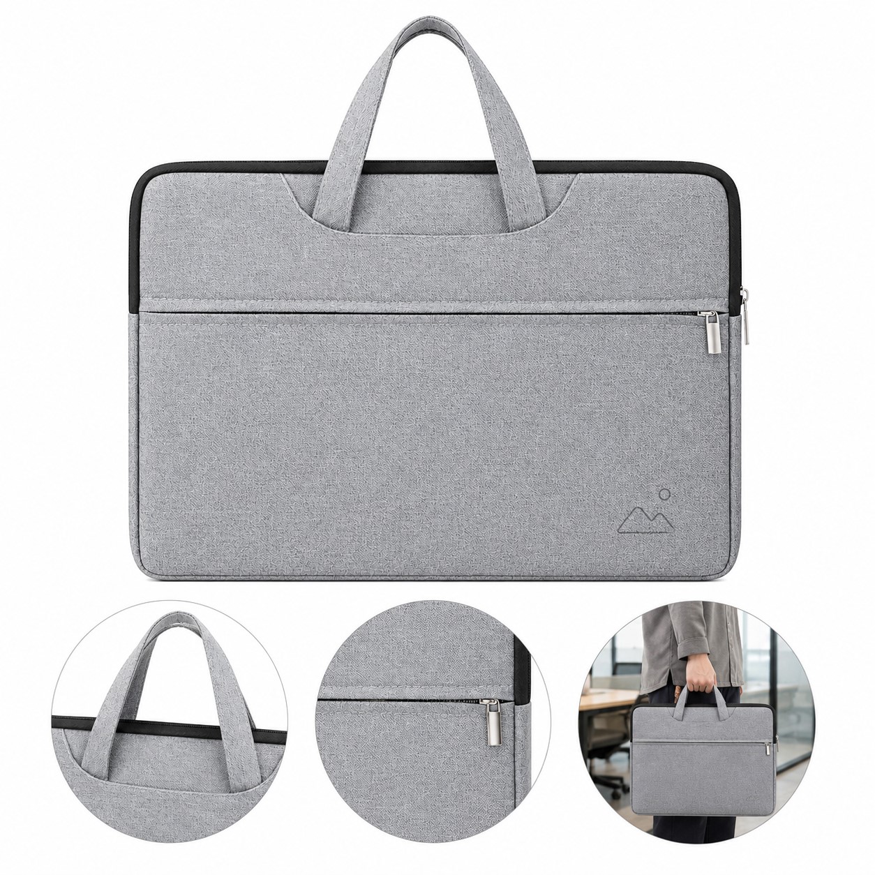 Handled Water Resistant Polyester Laptop Carrier