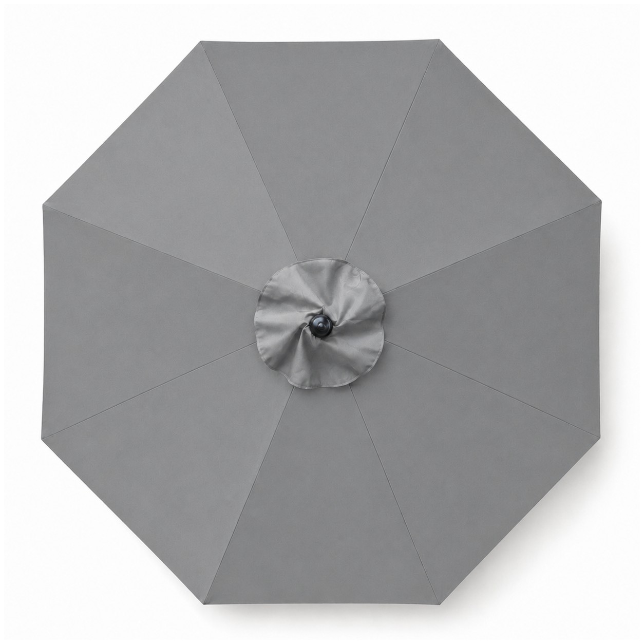 9' Aluminum Market Umbrella Crank Lift — Gray
