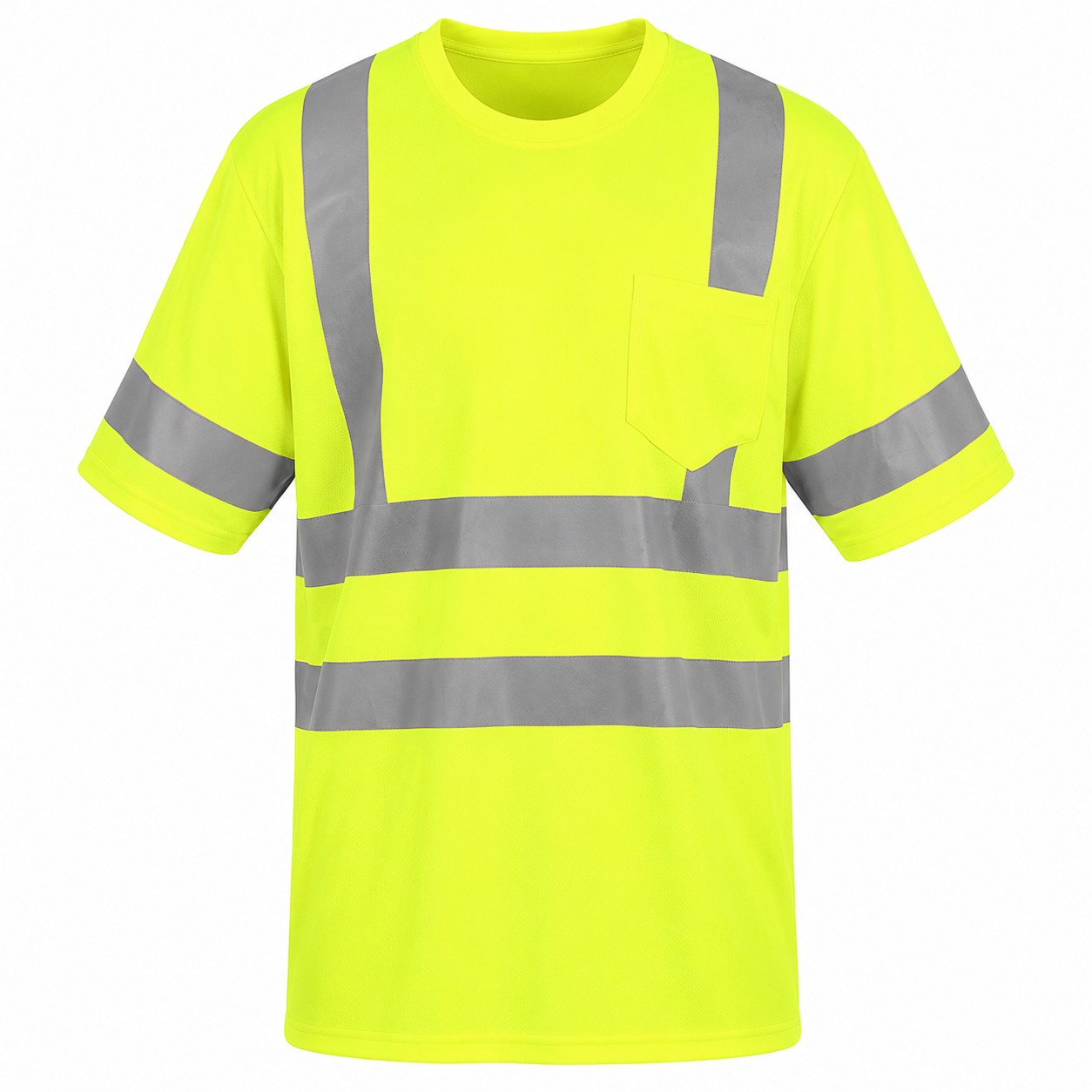 High Visibility Polyester Pocket Tee — view 2