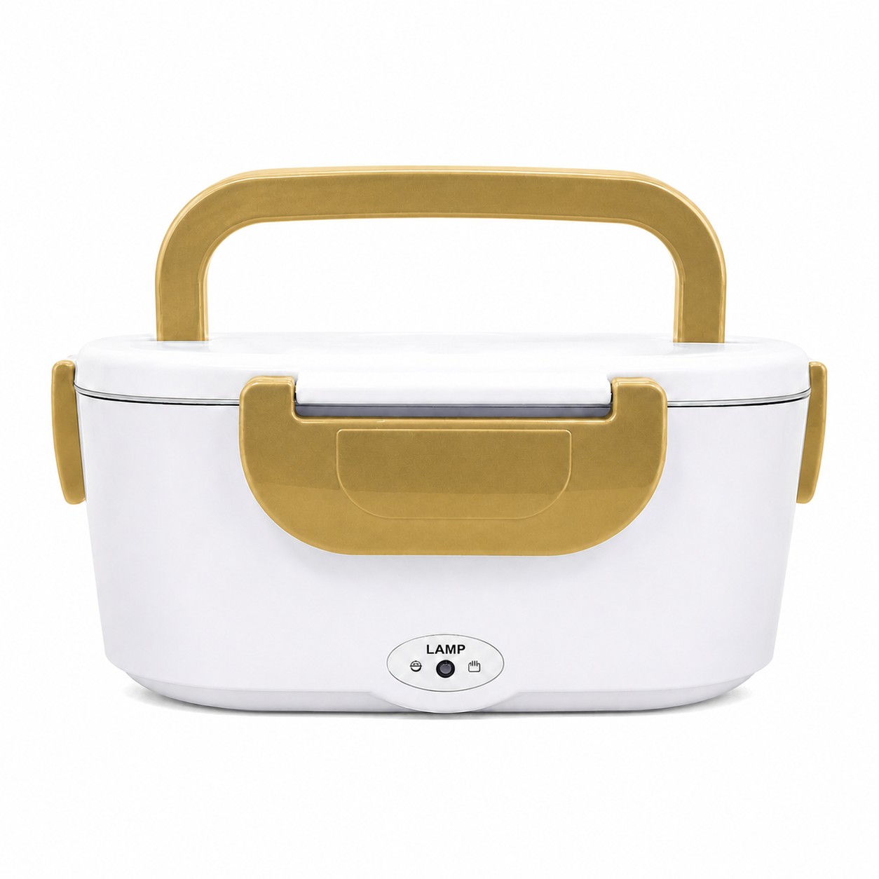 Electric Stainless Lunch Box Warmer — Brass Gold