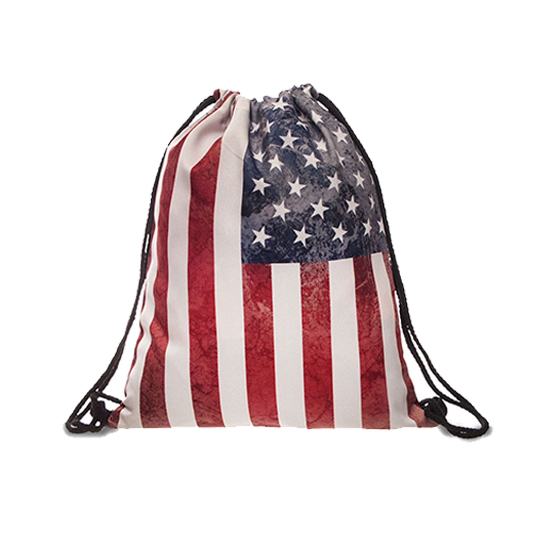 Polyester Flag Drawstring Backpack — view 2