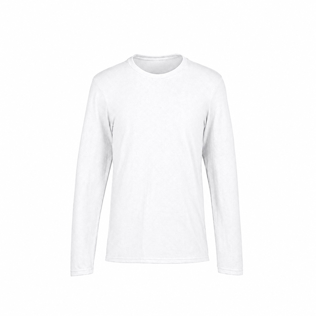 Tri Blend Long Sleeve T Shirt — White