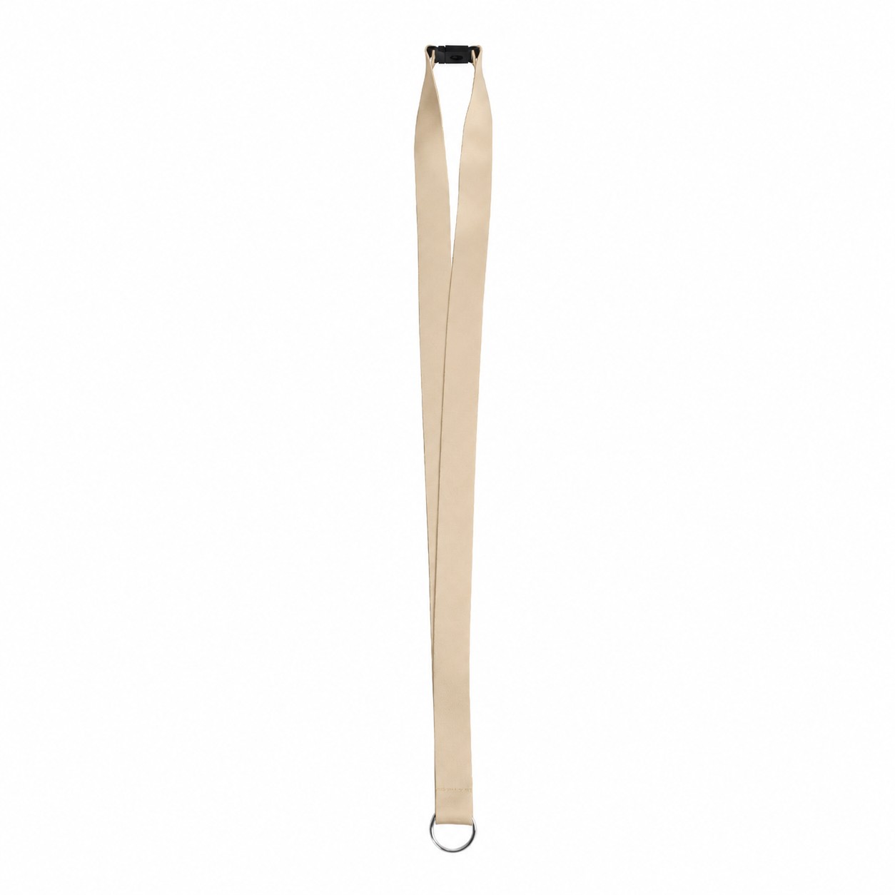 Breakaway Ring End Lanyard — Tan Beige