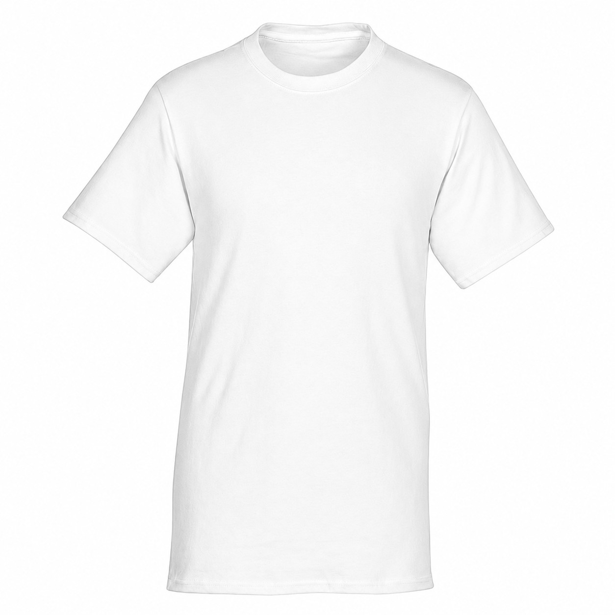 5.4-Ounce Cotton Crewneck Shirt — White