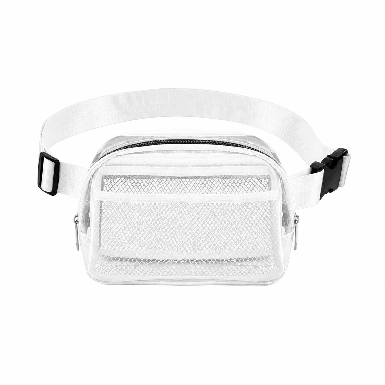 PVC Roomy Fanny Pack — White