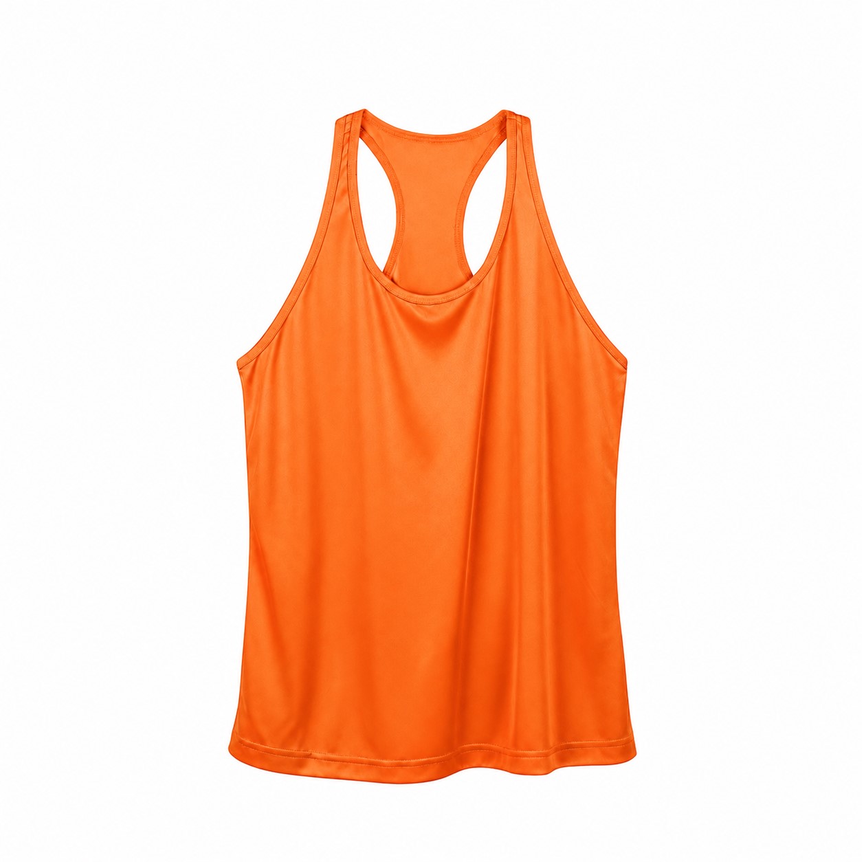 Ladies Racerback Polyester Performance Tank — Orange