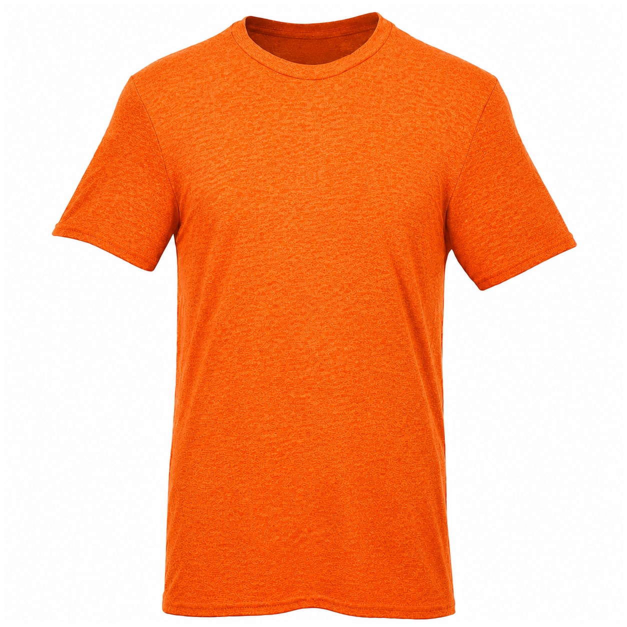 Cotton Jersey Crewneck T-Shirt — Orange