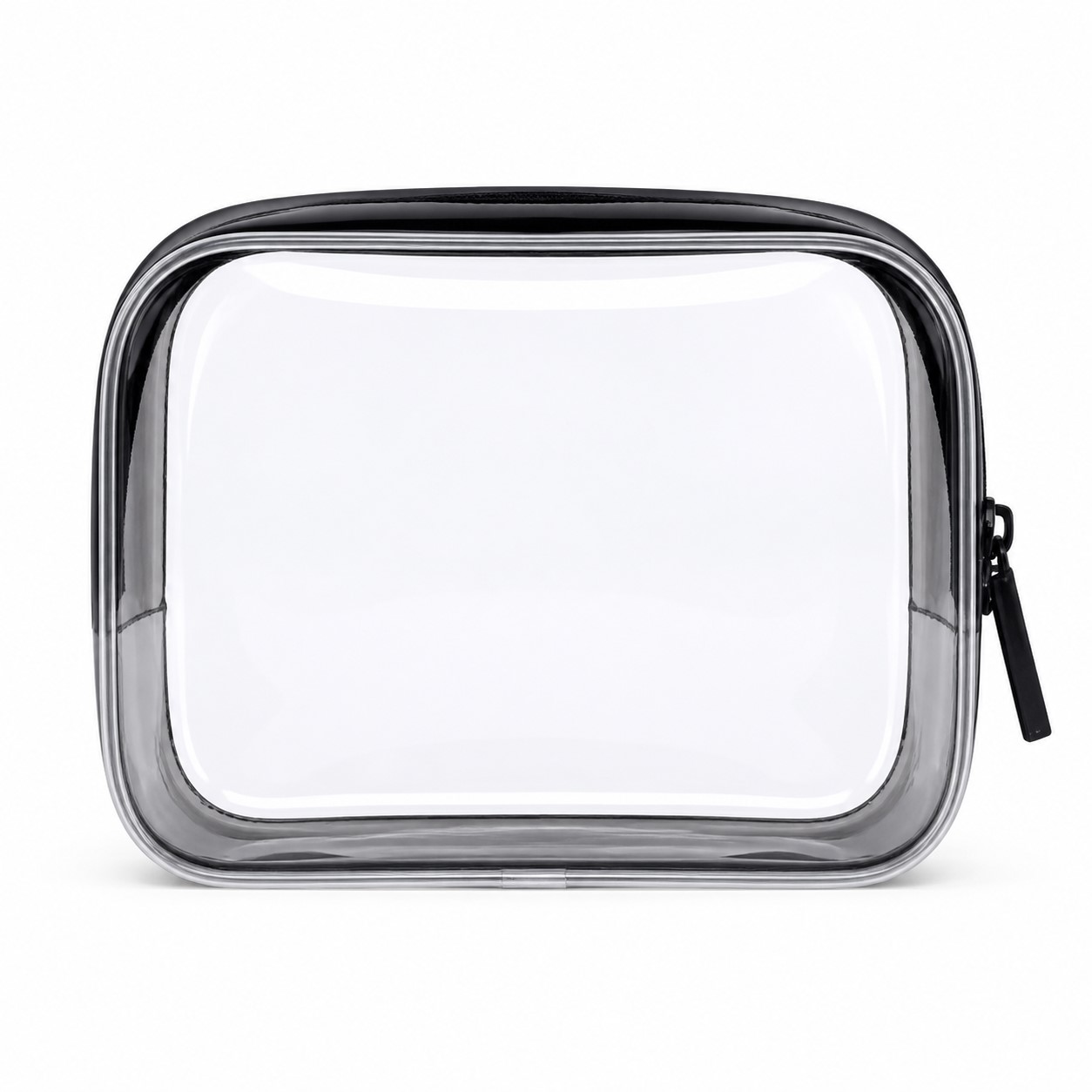 Transparent PVC Zippered Cosmetic Organizer Bag — view 2