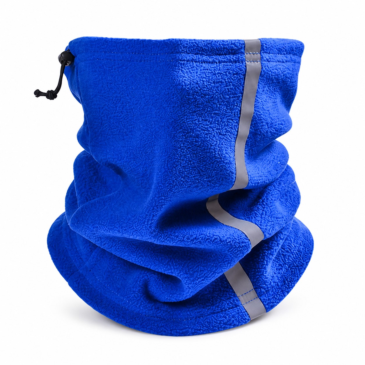 Drawstring Fleece Neck Warmer Face Cover — view 2