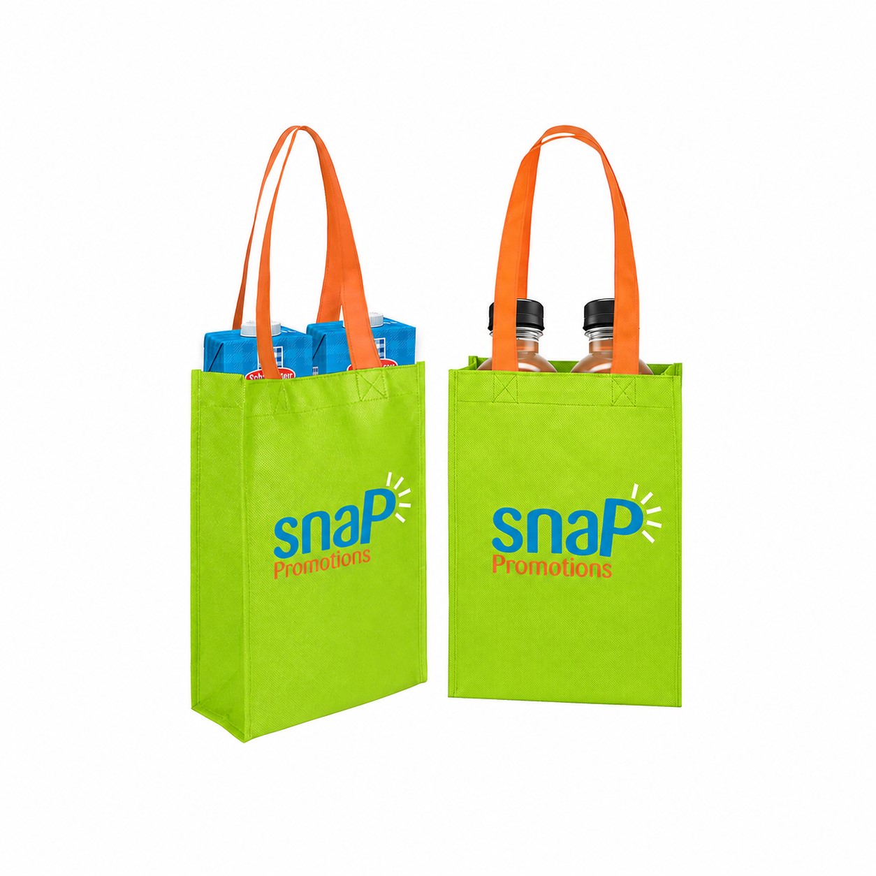 80GSM Non-Woven Tote Bag — Lime Green