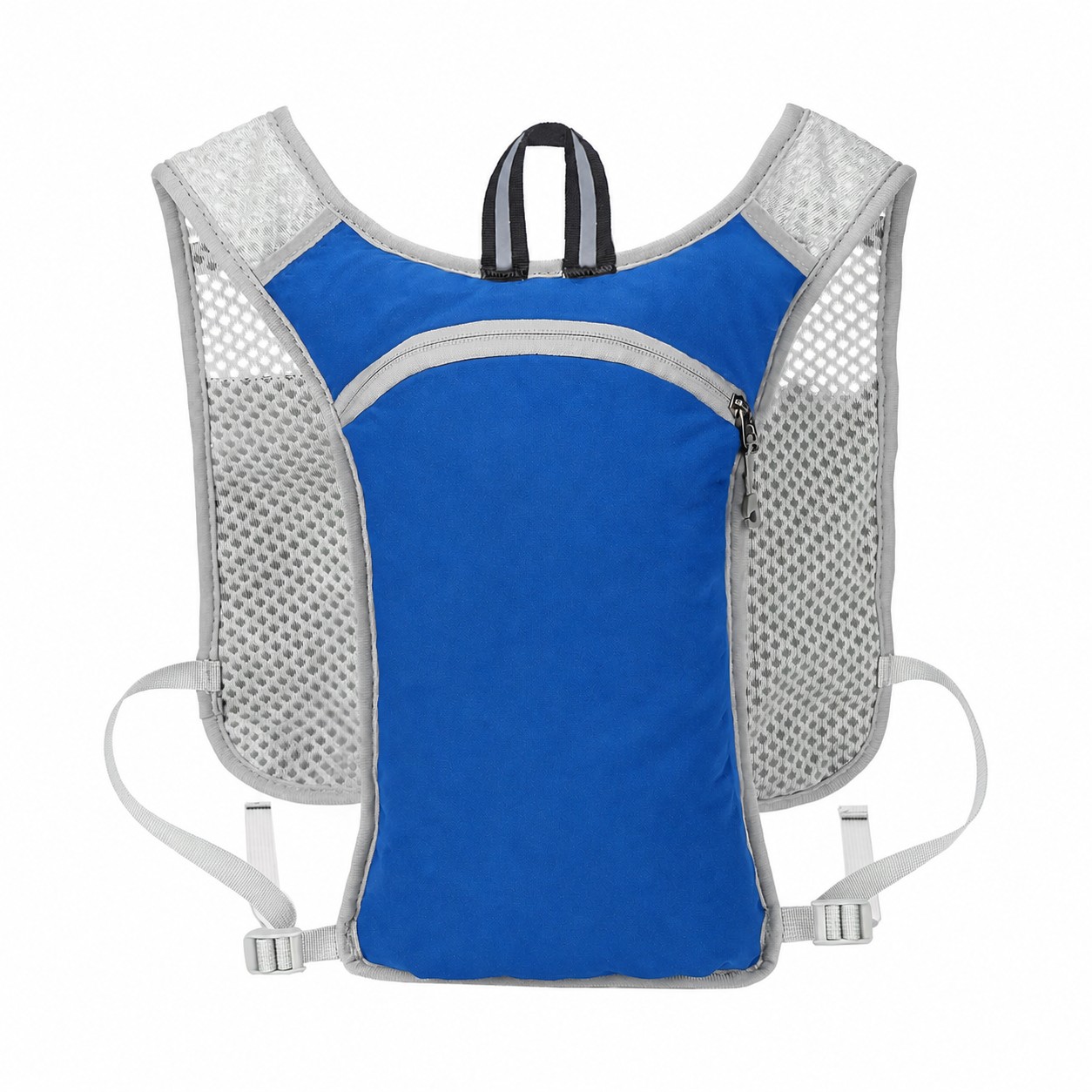 Nylon Reflective Strips Backpack — Blue