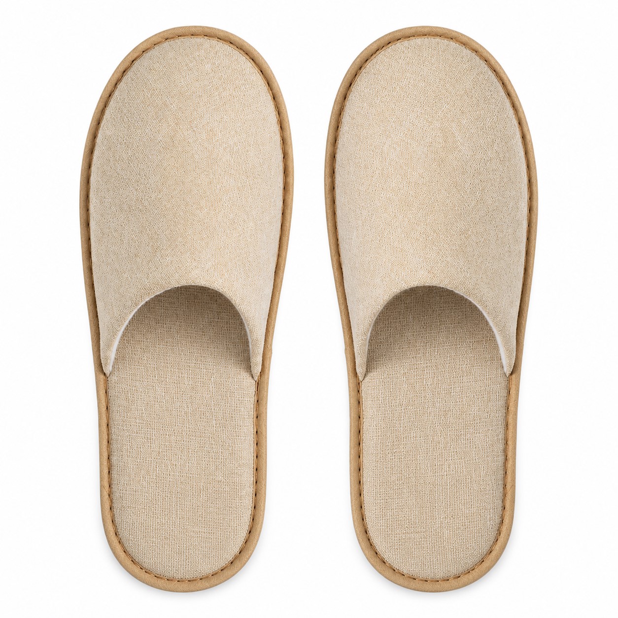 Linen Closed Toe Hospitality Slippers — view 2