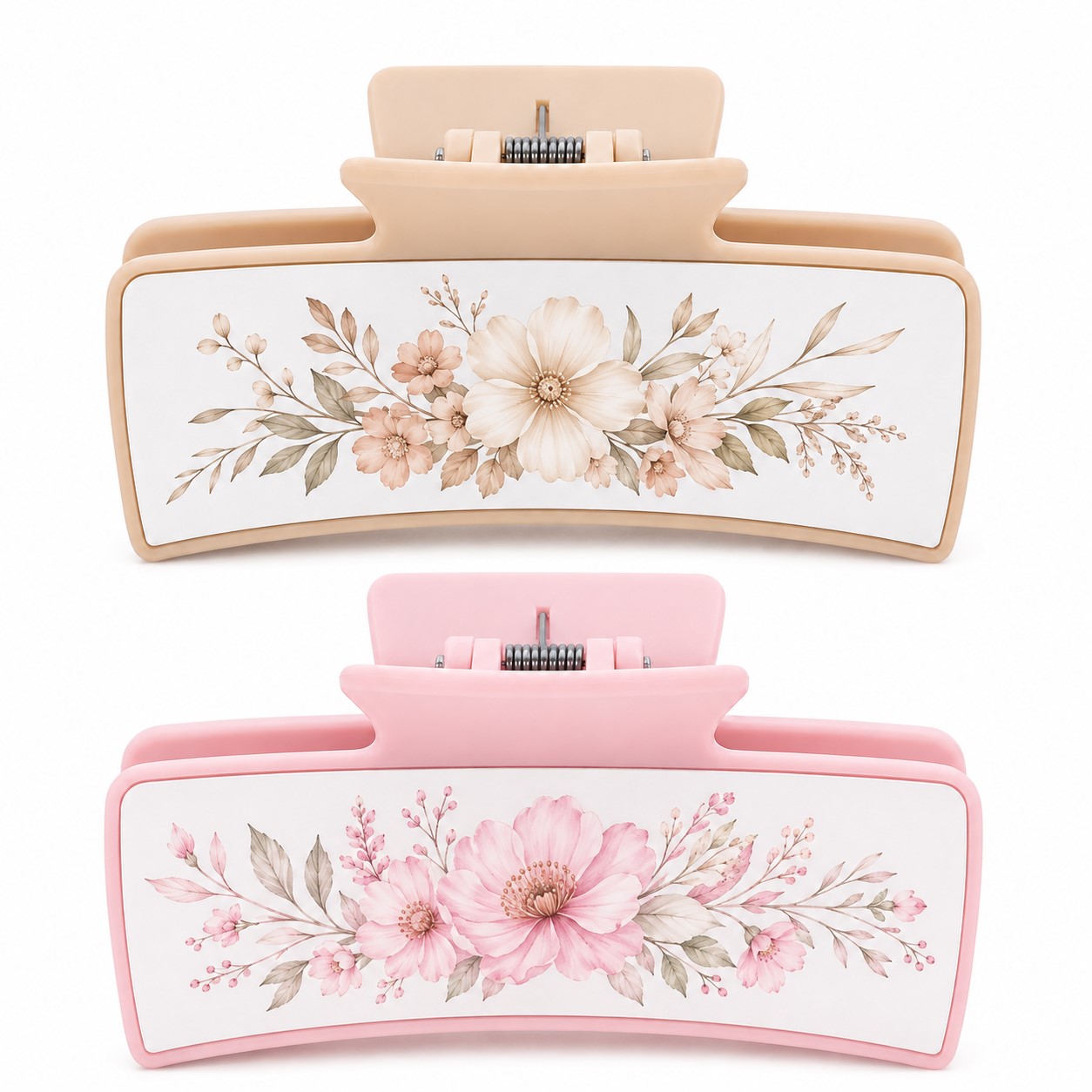 Wide Plastic Sublimation Hair Claw Clip