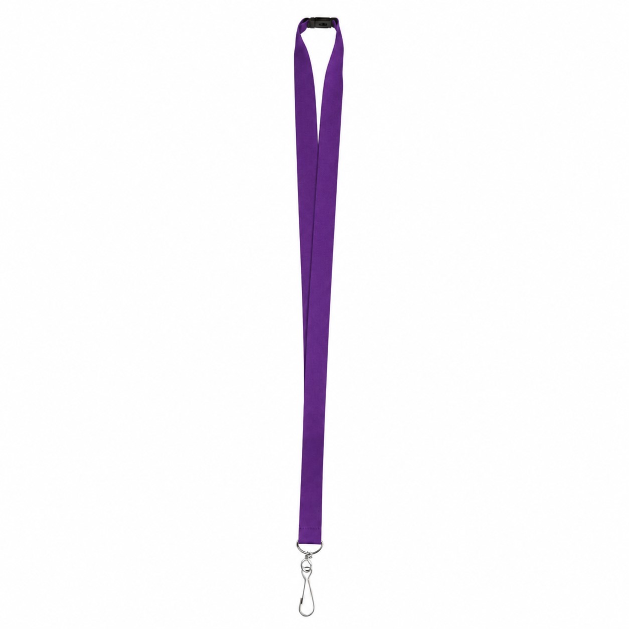 Polyester J Hook Breakaway Lanyard — Purple