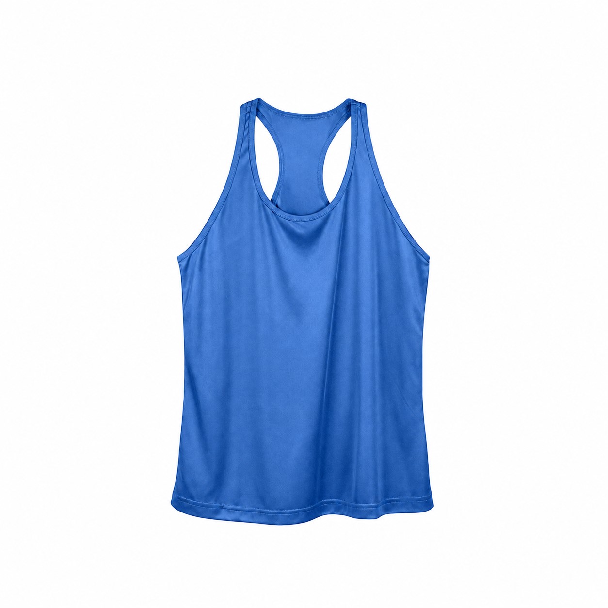 Ladies Racerback Polyester Performance Tank — Blue