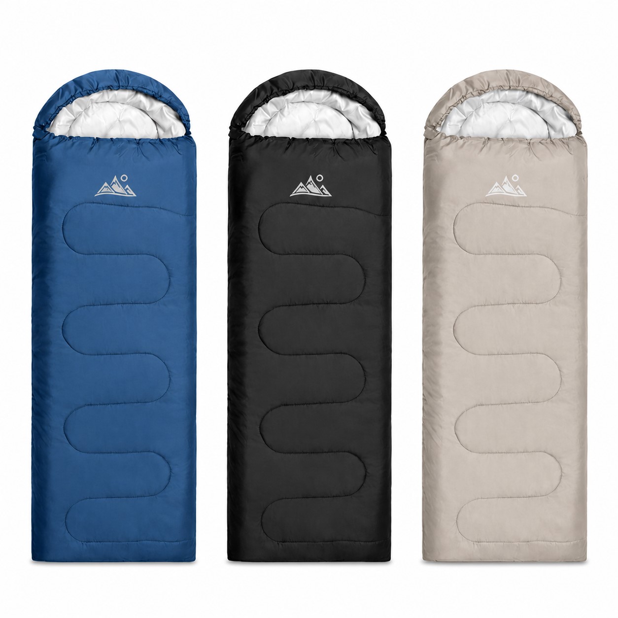 Water Resistant Sleeping Bag With Adjustable Hood