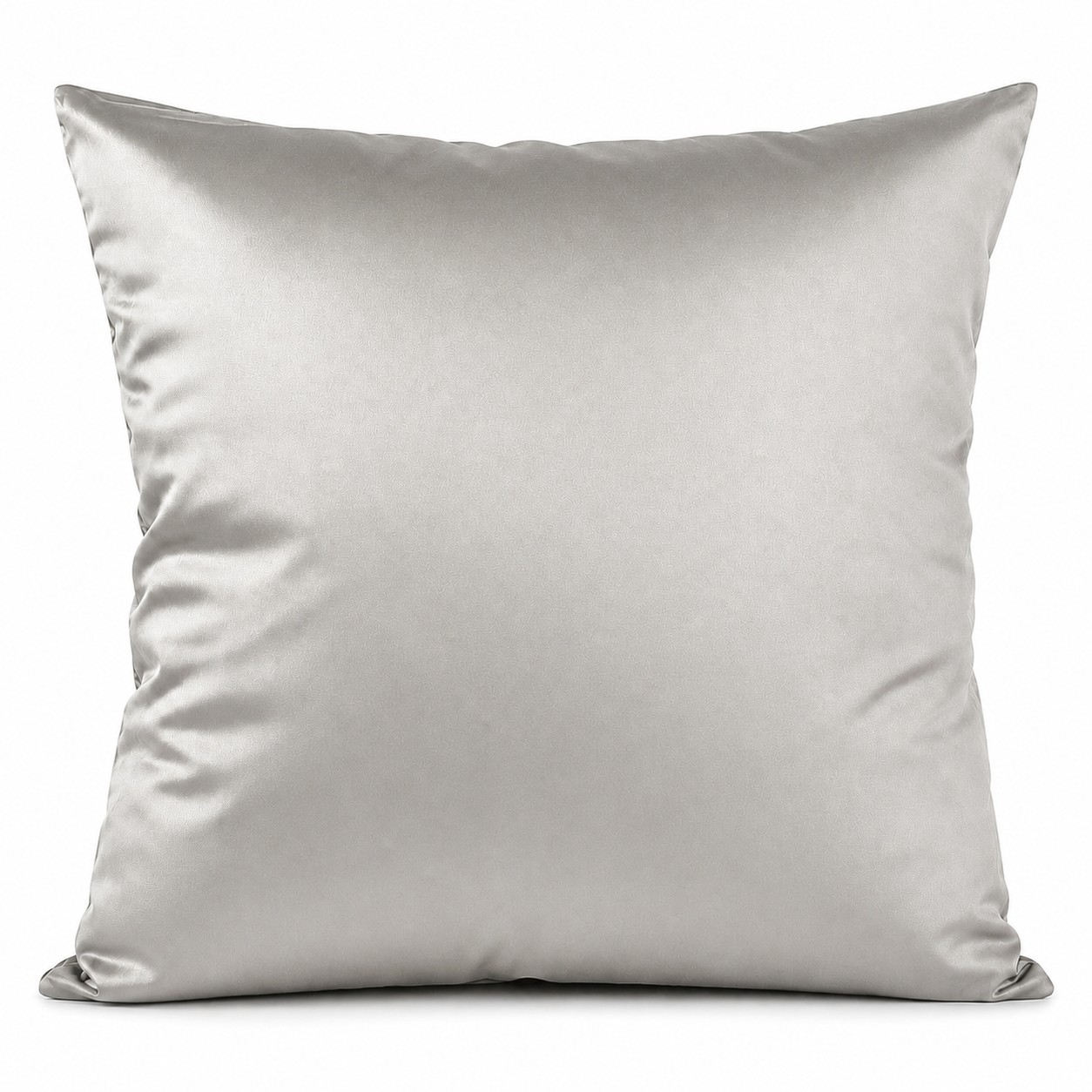 Cotton Square Throw Pillow — Nickel Silver