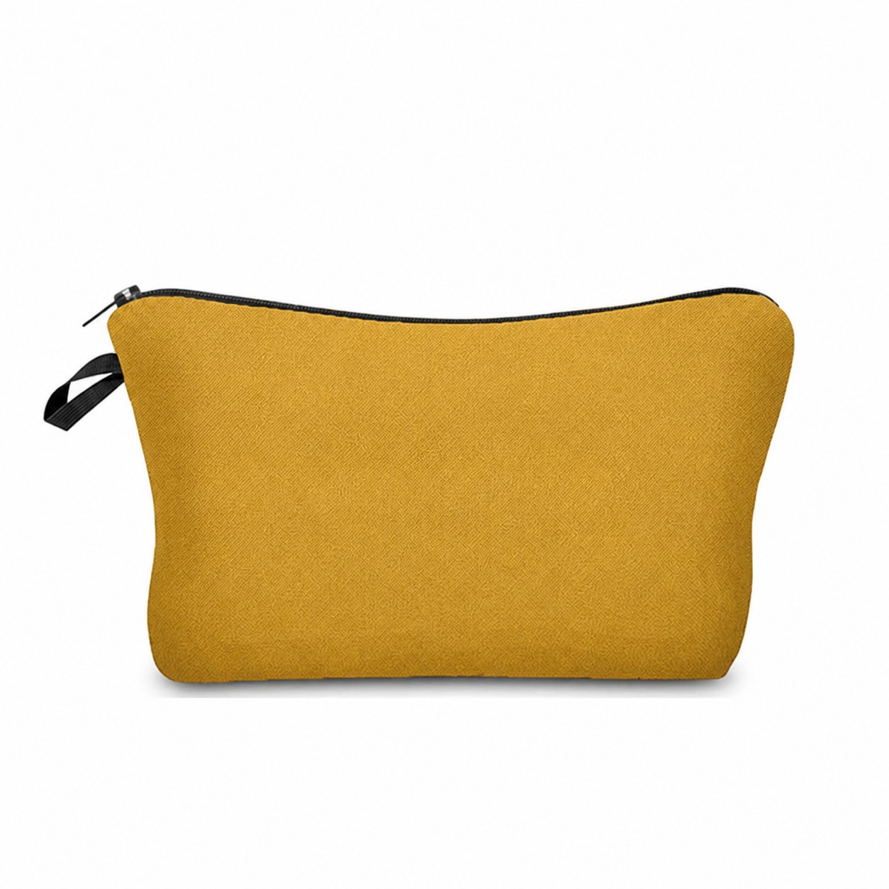 Polyester Cosmetic Travel Zipper Pouch — Brass Gold