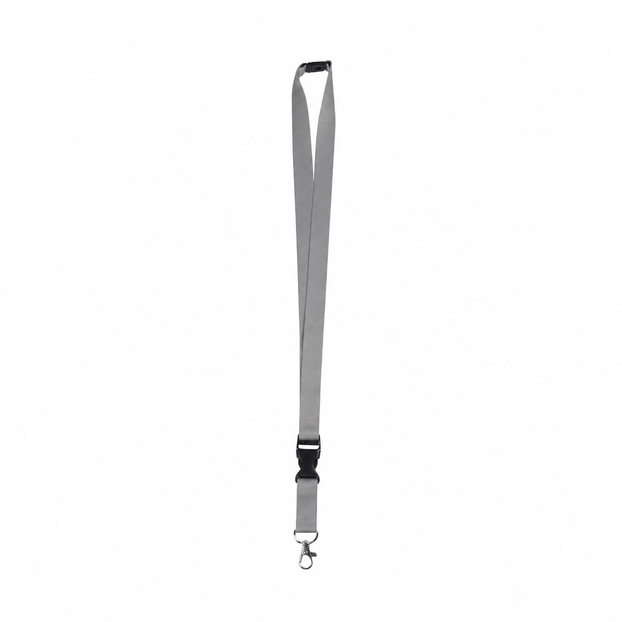 Polyester Breakaway Lanyard With Buckle Release — Gray